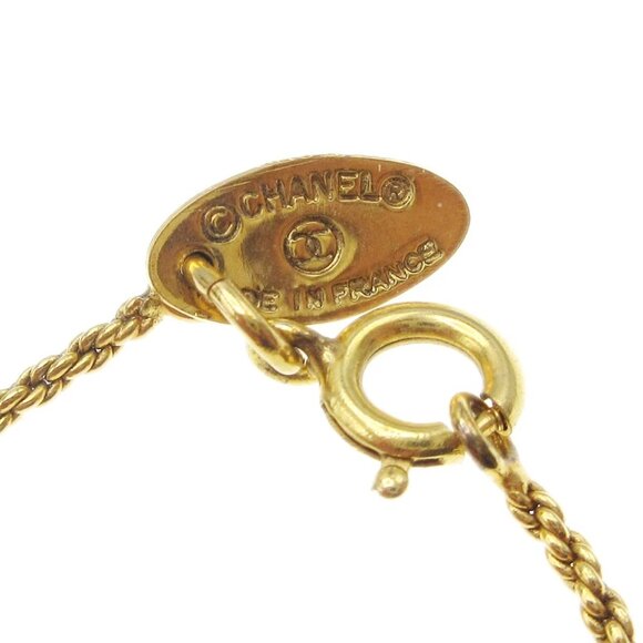 Chanel Medallion Charm Gold Chain Pendant Necklace 3623 99574 - Picture 4 of 5